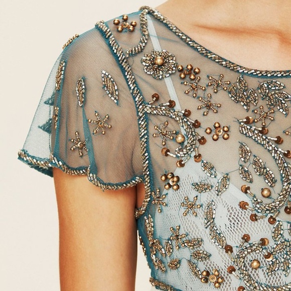 Free People Embellished Palms Tunic & Matching FP Intimates Slip - Picture 2 of 9